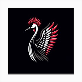 Crane Logo Canvas Print