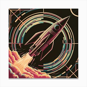 Rocket Launch Canvas Print