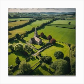 Church In The Countryside Canvas Print