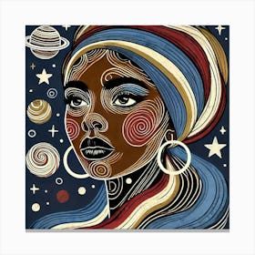 Serenith Celestial Portrait Canvas Print