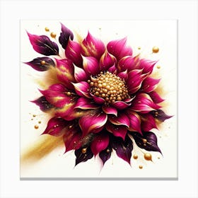 Dahlia Flower 11 Canvas Print