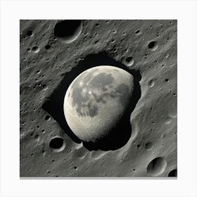 Moon photo Canvas Print