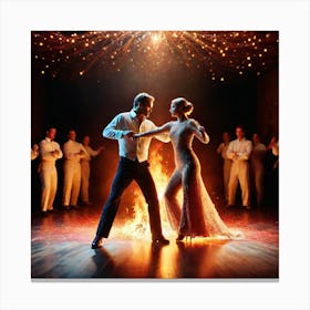 Dance Of The Flames 1 Canvas Print