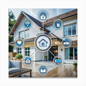 Smart Home Concept Canvas Print