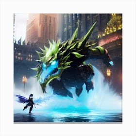 Twilight Of The Dragons Canvas Print