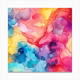 Abstract Watercolor Painting Canvas Print