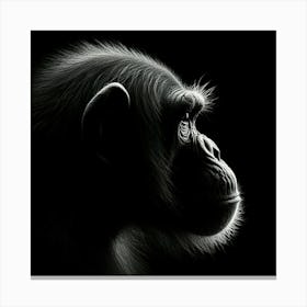 Chimpanzee Portrait 1 Canvas Print
