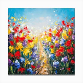 Flower Path Canvas Print