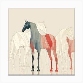 Abstract Equines Collection 34 Canvas Print