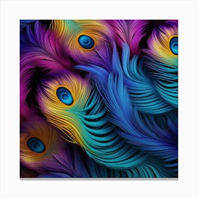 Peacock Feathers 1 Canvas Print