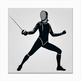 Fencer Canvas Print