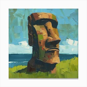 Hawaiian Moai Canvas Print