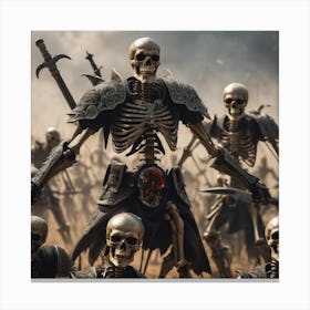 Skeleton Warriors Canvas Print