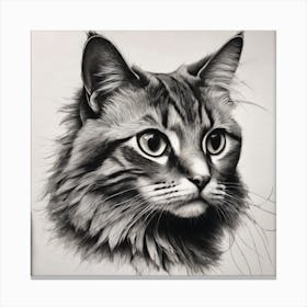 Portrait Of A Cat Canvas Print