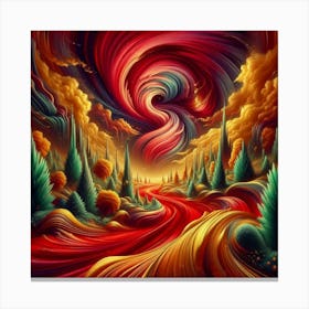 Psychedelic Painting 1 Canvas Print