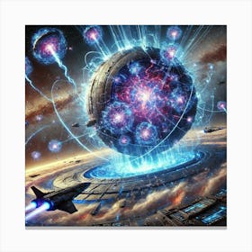 Cosmic Resonance Array Cosmic Storms Canvas Print