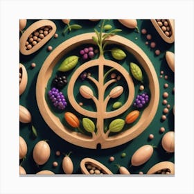 Legumes As A Logo Mysterious (5) Canvas Print