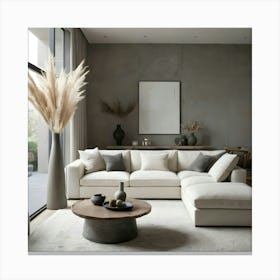 Modern Living Room 137 Canvas Print
