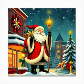 Christmas Santa Canvas Print