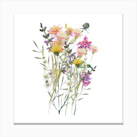 Wildflowers.Printed wall painting, high-level art. 2 Canvas Print