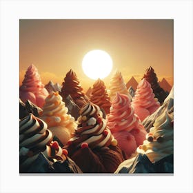 Ice Cream Mountain 1 Canvas Print