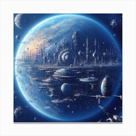 Space City 19 Canvas Print