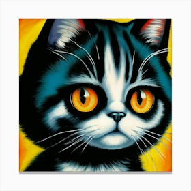 Wary Cat Canvas Print