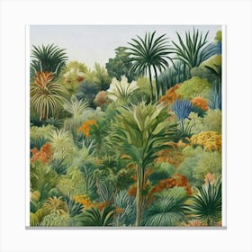 Tropical Garden 1 Canvas Print