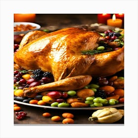 Thanksgiving Turkey Canvas Print