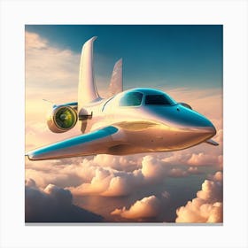 Jet Plane In The Sky Canvas Print