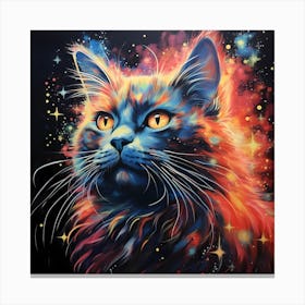 Luminous Cat Realms Canvas Print