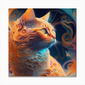 Abstract Cat  Canvas Print