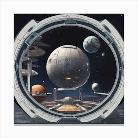 Star Wars Space Station Canvas Print