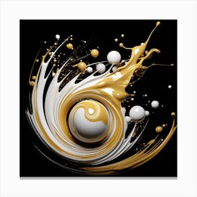 Butterscotch Swirl Canvas Print