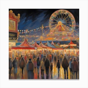 Night At The Fair Canvas Print