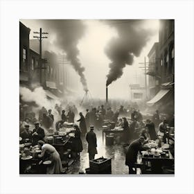 Depression Fallout-1930s ~Reimagined 10 Canvas Print