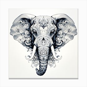 Elephant Series Artjuice By Csaba Fikker 023 Canvas Print