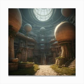 Spheres In Space Canvas Print