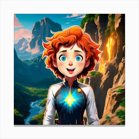 Girl In A Game Canvas Print