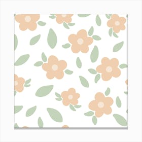 Minimalist flowers Canvas Print