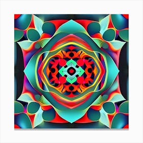 Psychedelic Mandala 10 Canvas Print