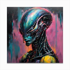 Sci-Fi Alien Portrait Leinwandbild