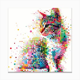 Colorful Cat Canvas Print