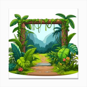 Tropical Scene Canvas Print