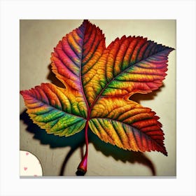 Apple leaf Canvas Print
