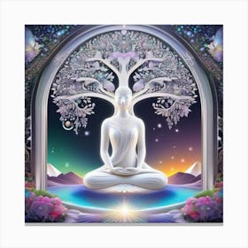Buddha Tree Canvas Print