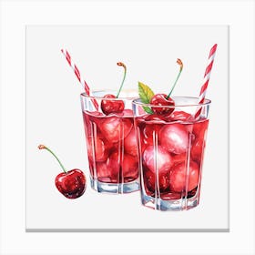 Cherry Cocktail 7 Canvas Print