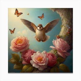 Bird In Flight Canvas Print