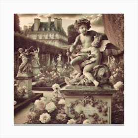 Paris Garden Canvas Print