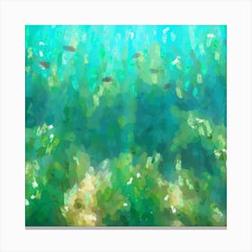 Green water Canvas Print
